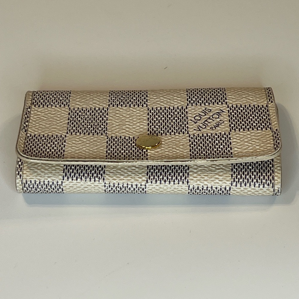 AUTHENTIC LOUIS VUITTON DAMIER AZURE KEY CASE